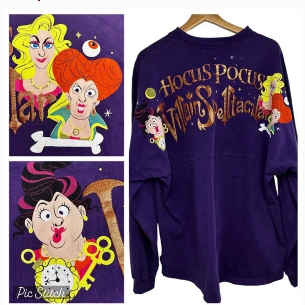 Disney Spirit Jersey Hocus Pocus Villain Spelltacular Purple Shirt Size XS